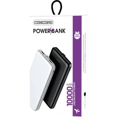 CONCORD C-114 ÇİFT USB 10000MAH TYPE-C MİCRO ÇIKIŞ