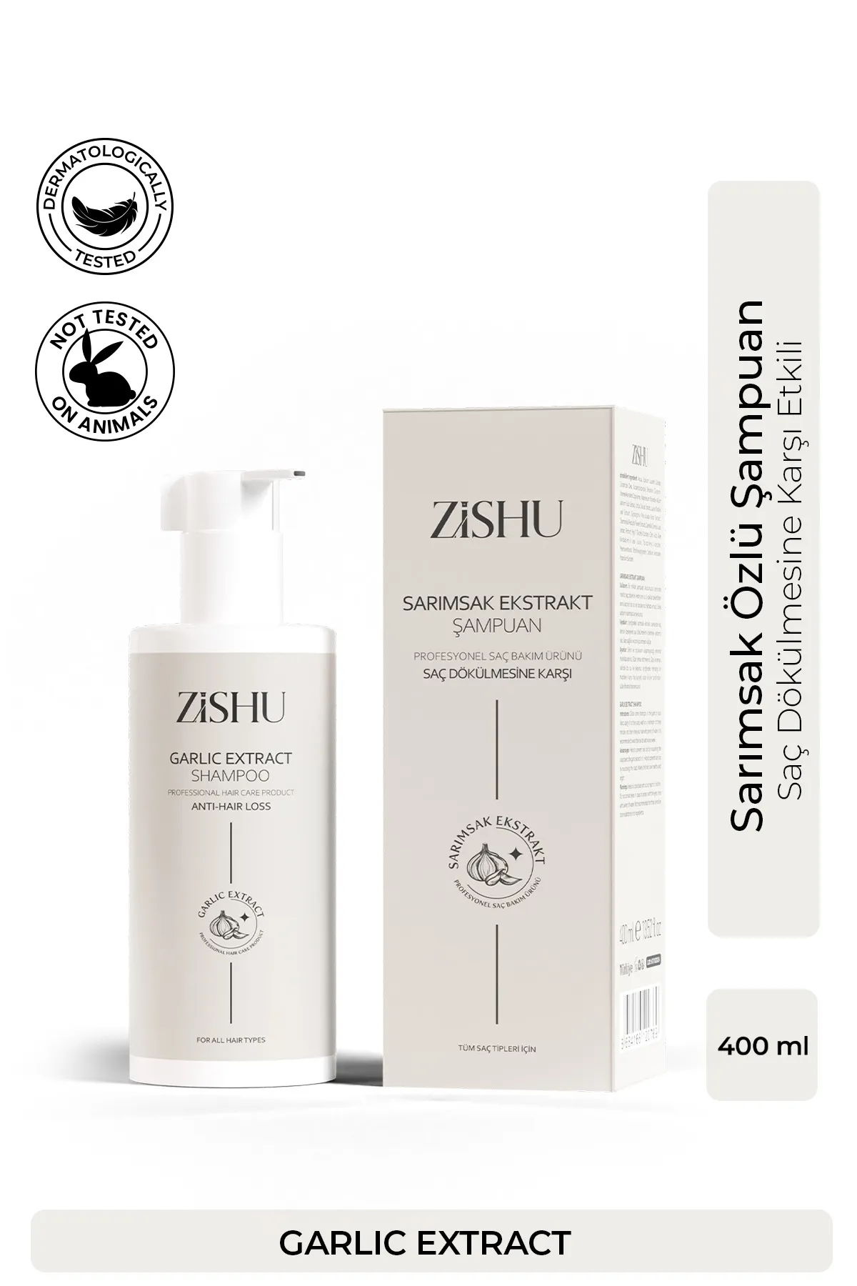 ZİSHU - SARIMSAK ÖZLÜ ŞAMPUAN 400 ML 