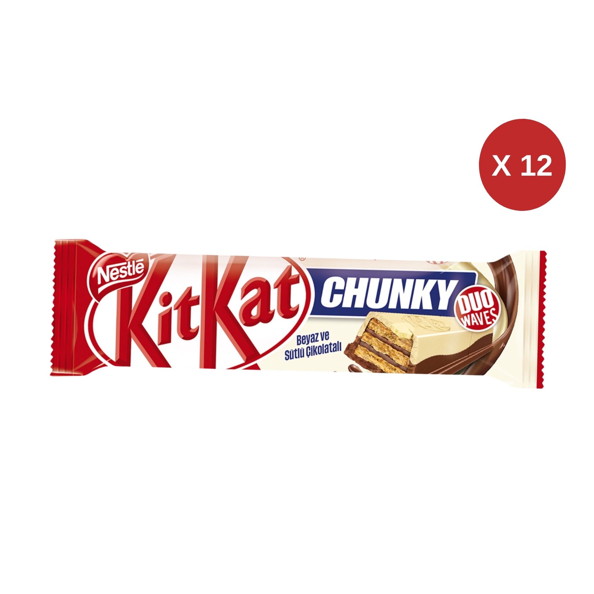 NESTLE KITKAT CHUNKY DUO 38g) TR (12 ADET)