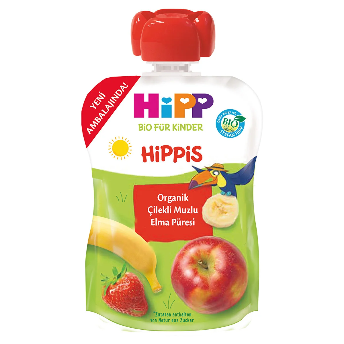 HİPP ORG.100 GR PÜRE ÇİLEK MUZ ELMA