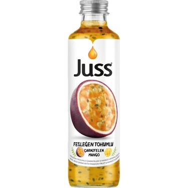 JUSS FESLEĞEN TOHUMLU ÇARKIF&MANGO CAM 250 ML 24 ADET