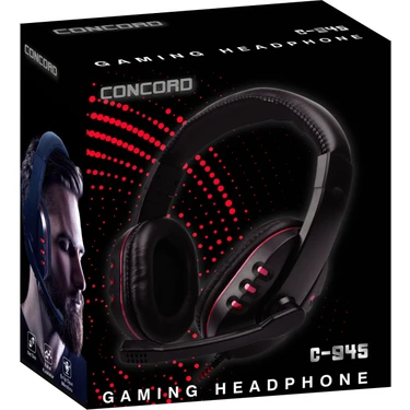 CONCORD C-945 GAMİNG MİKROFONLU STEREO OYUNCU PC KULAKLIK